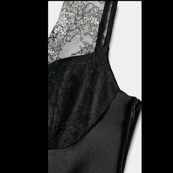 SATIN EFFECT LACE TOP - Picture 8 of 8